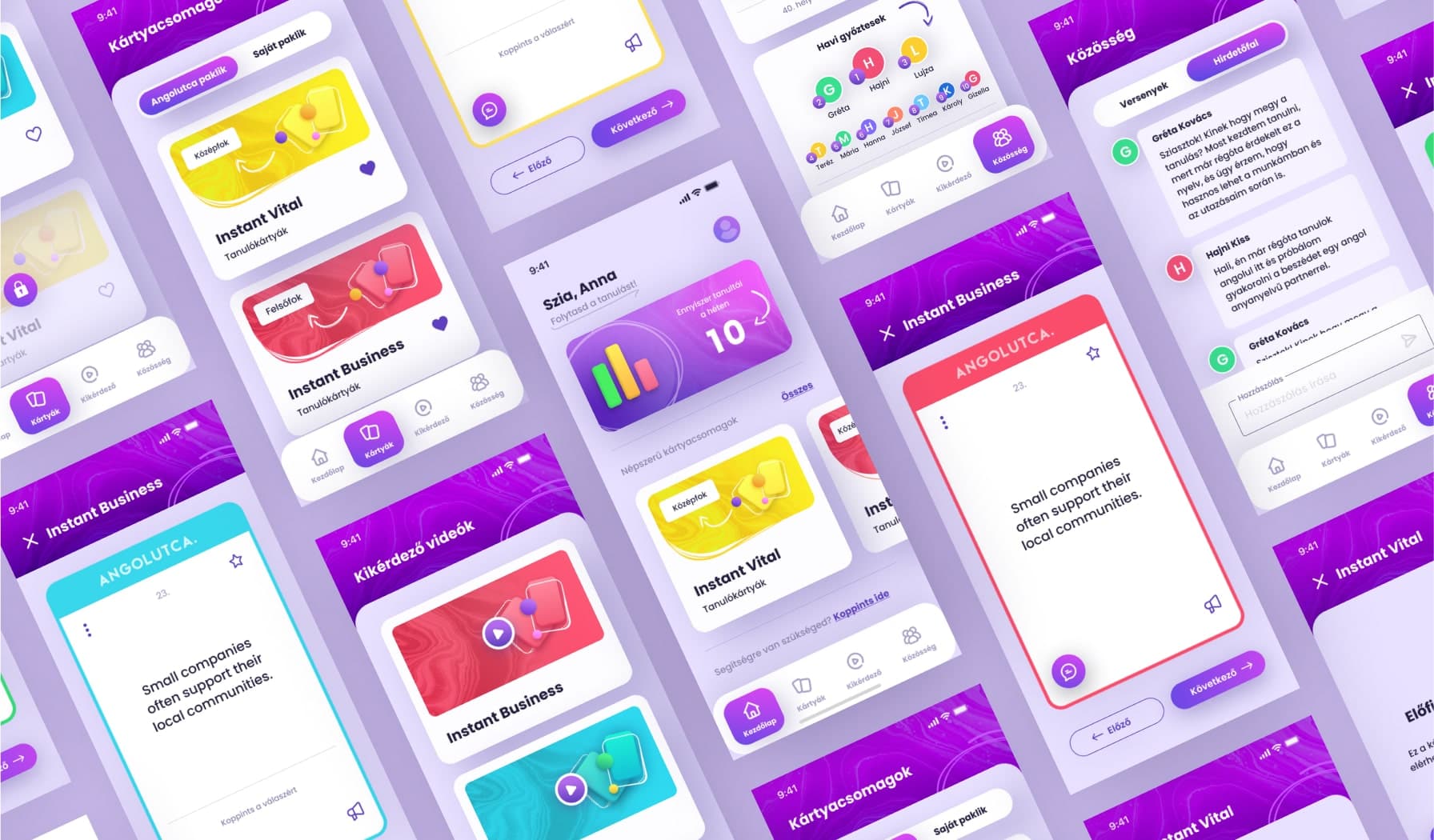 Angolutca app quiz screen