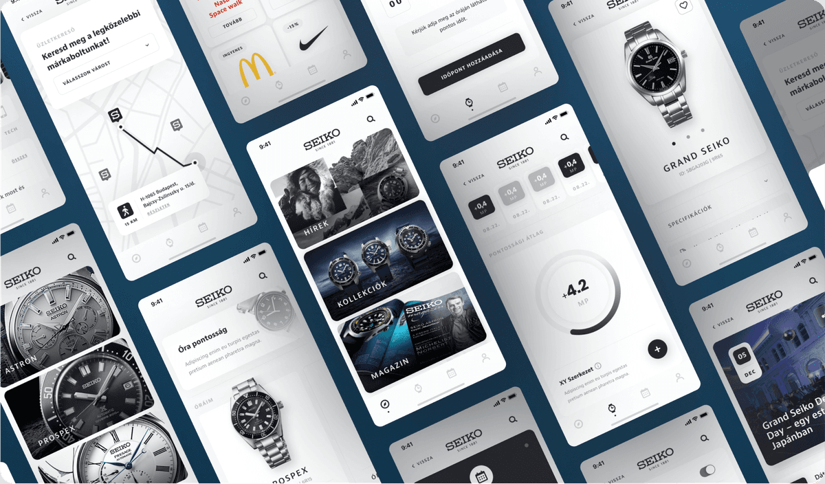App screens montage