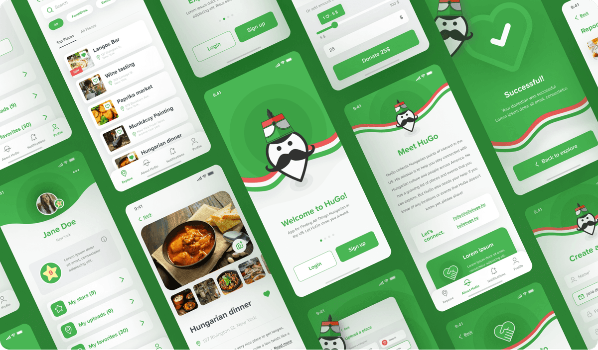 Person using HuGo app