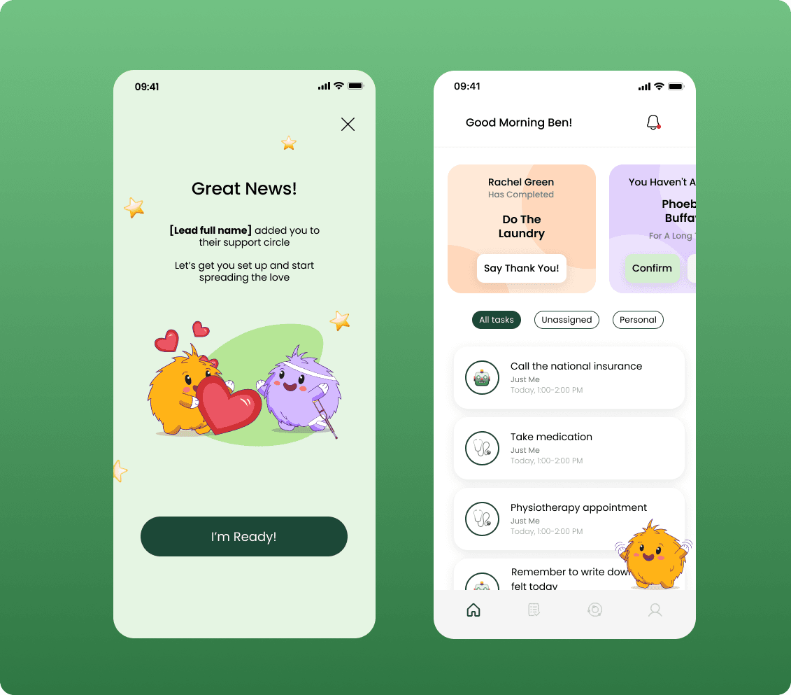 Maitri Help app screens