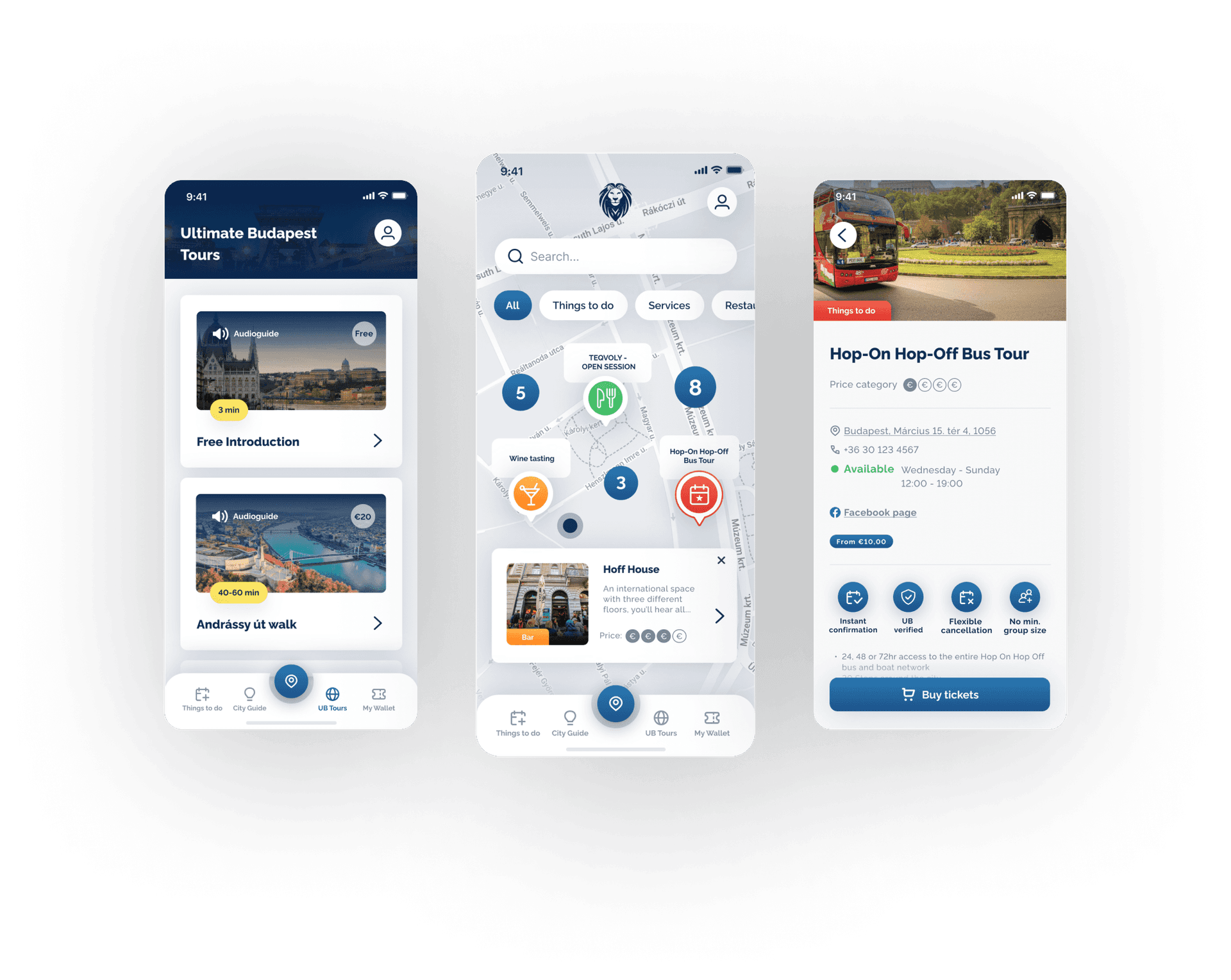 Ultimate Budapest app on iPhone