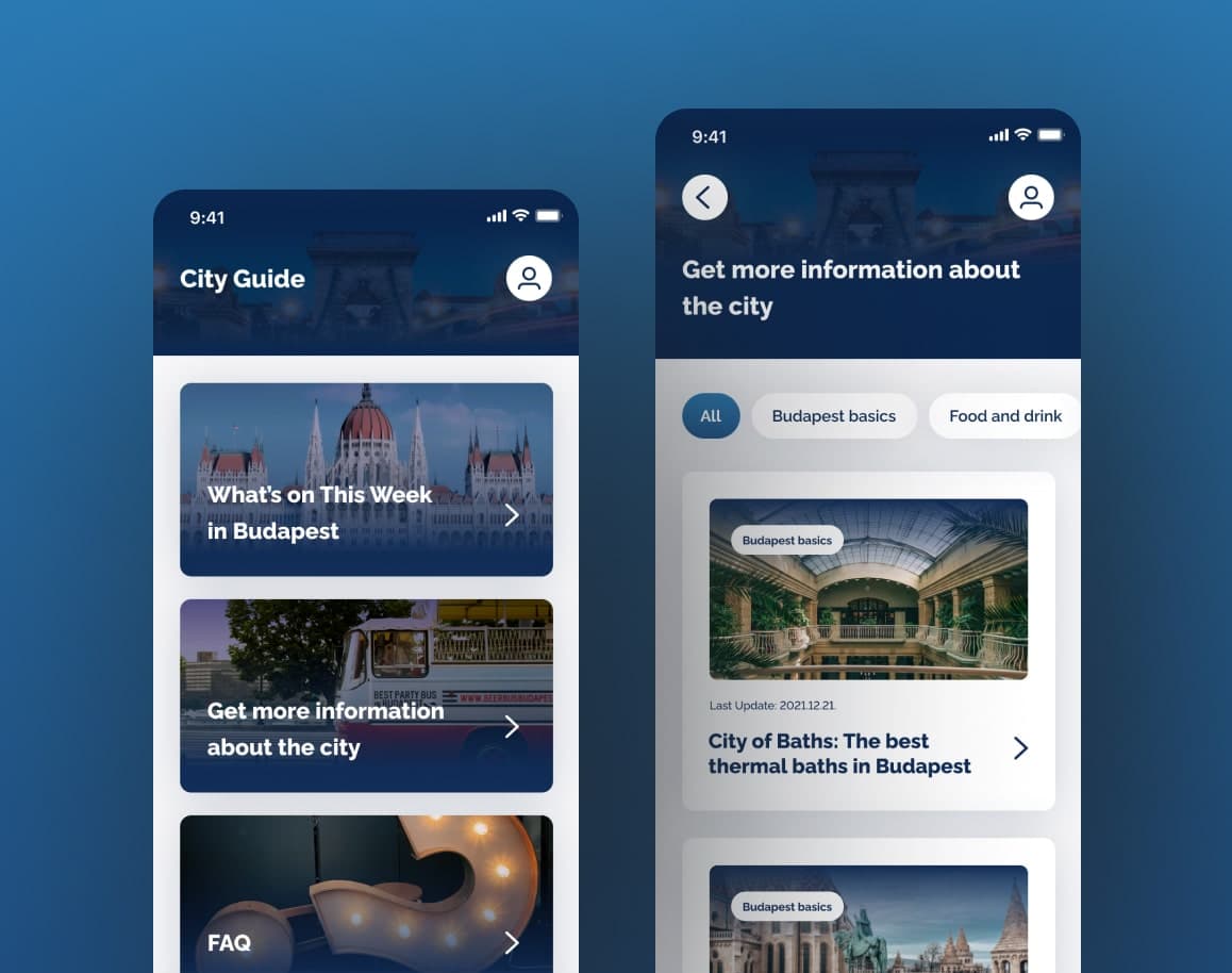 Ultimate Budapest app screen