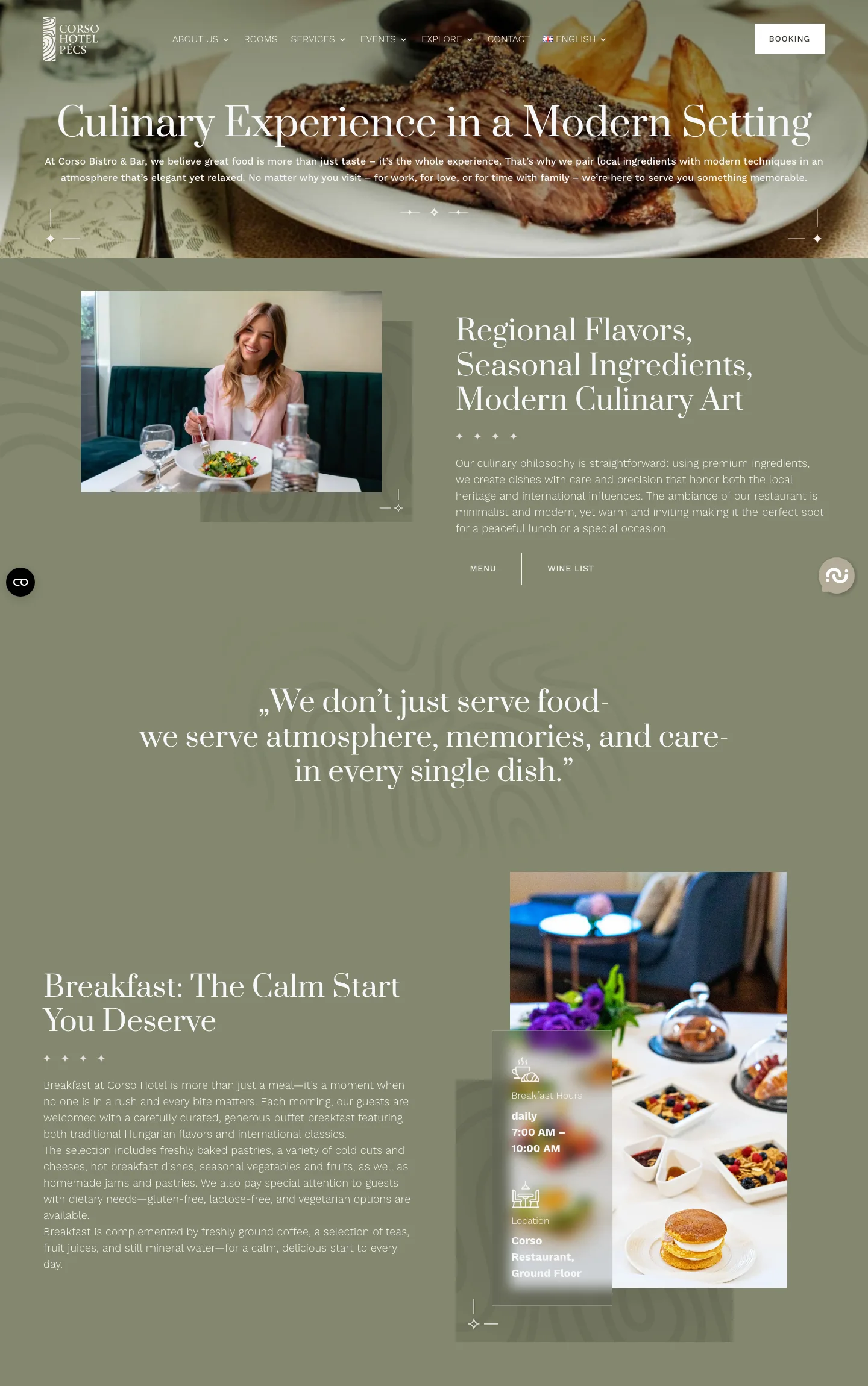 The Corso website — A taste of Corso